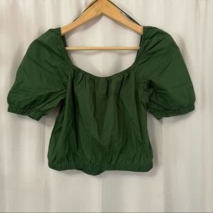Brand new H&M green crop top size xs